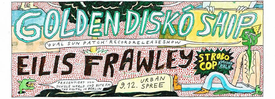 Golden DISK Ship + Elis Frawley FLYER by Oska Wald