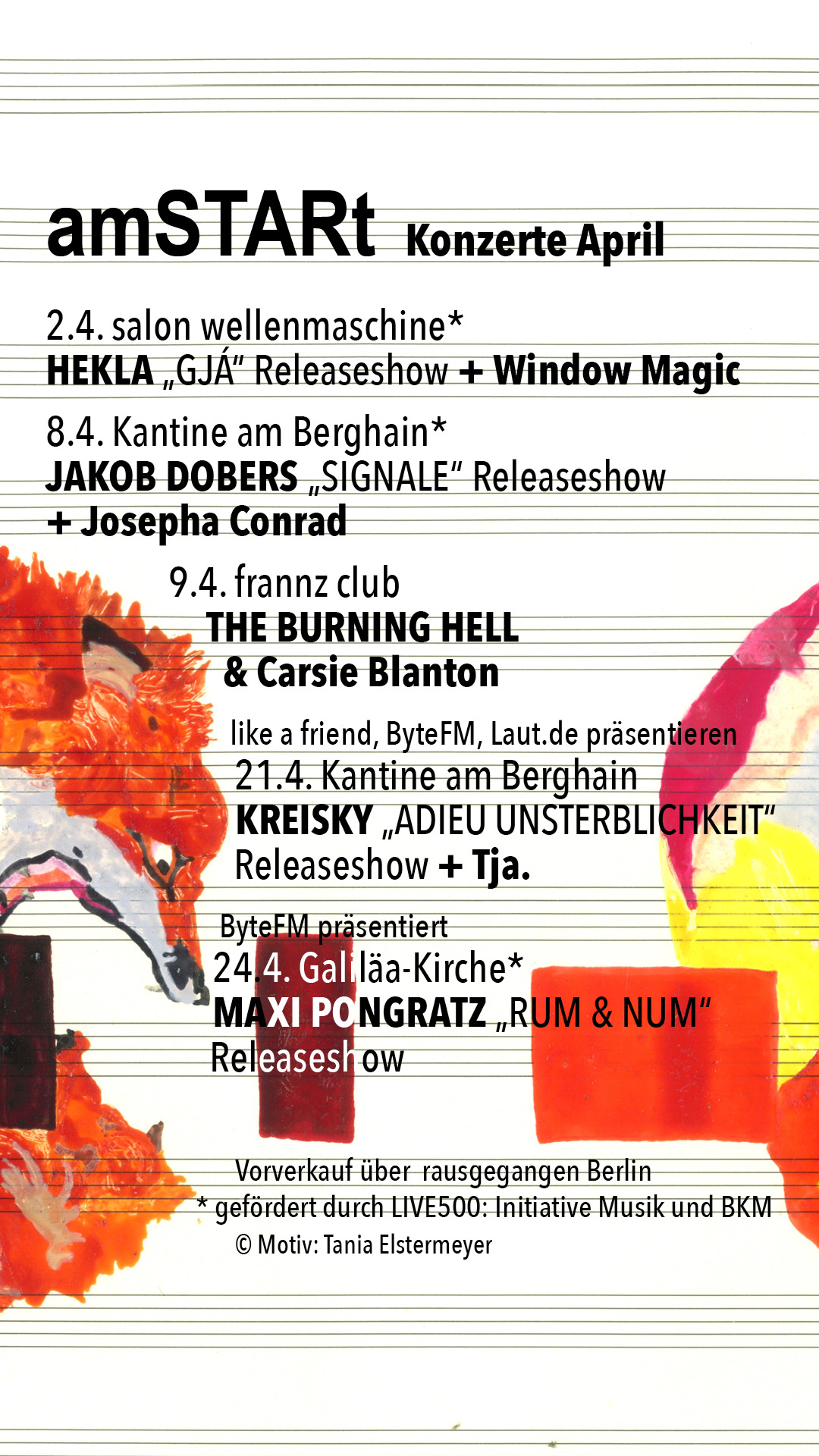 Programm amSTARt April 2026